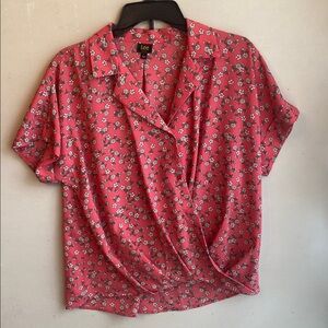 Lee Vibrant Red Floral Shirt